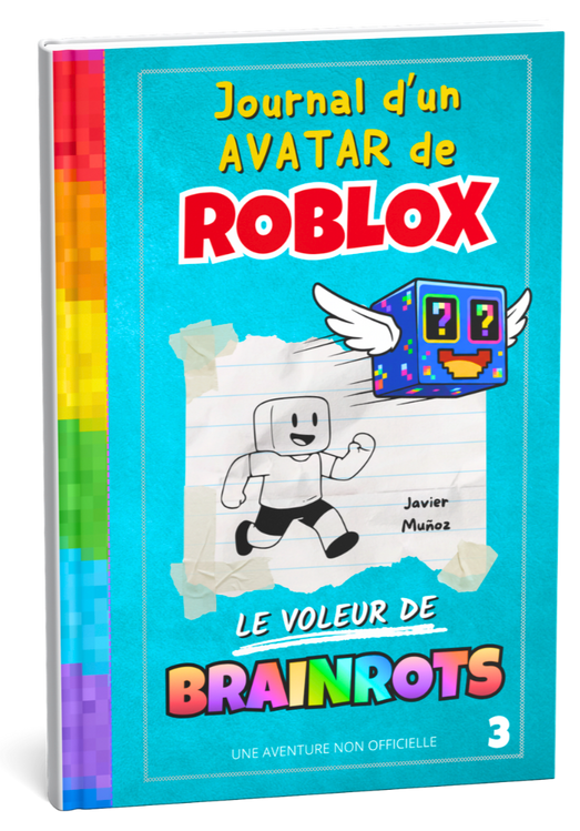Cover des Brainrot-Dieb aus der Reihe Tagebuch eines Roblox-Avatars von Javier Muñoz.